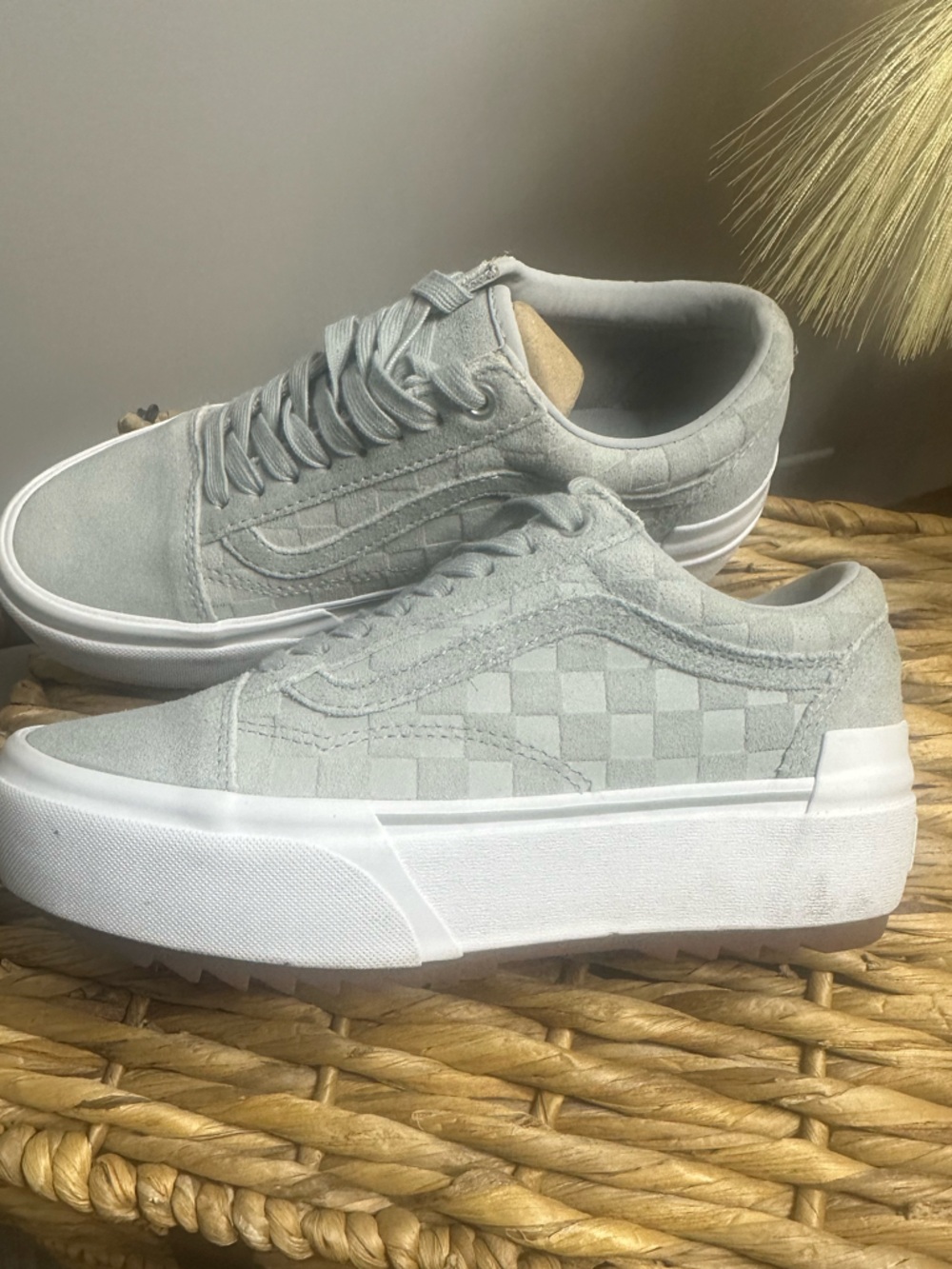 Vans Old Skool Stacked Emboss Check - Picture 2 of 12